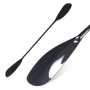 Carbon-fiber blades of kayak paddle